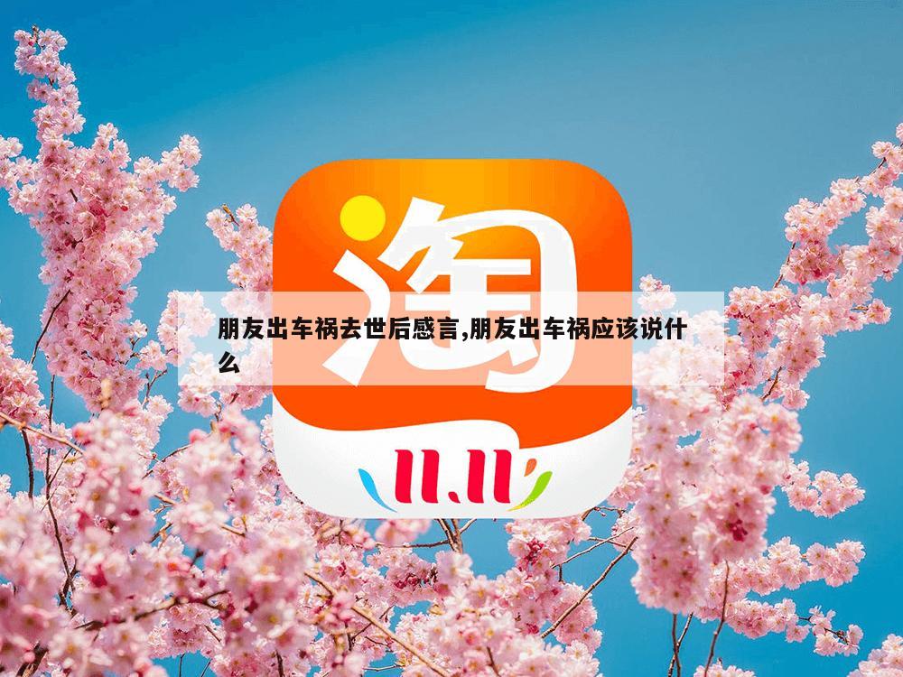 朋友出车祸去世后感言,朋友出车祸应该说什么