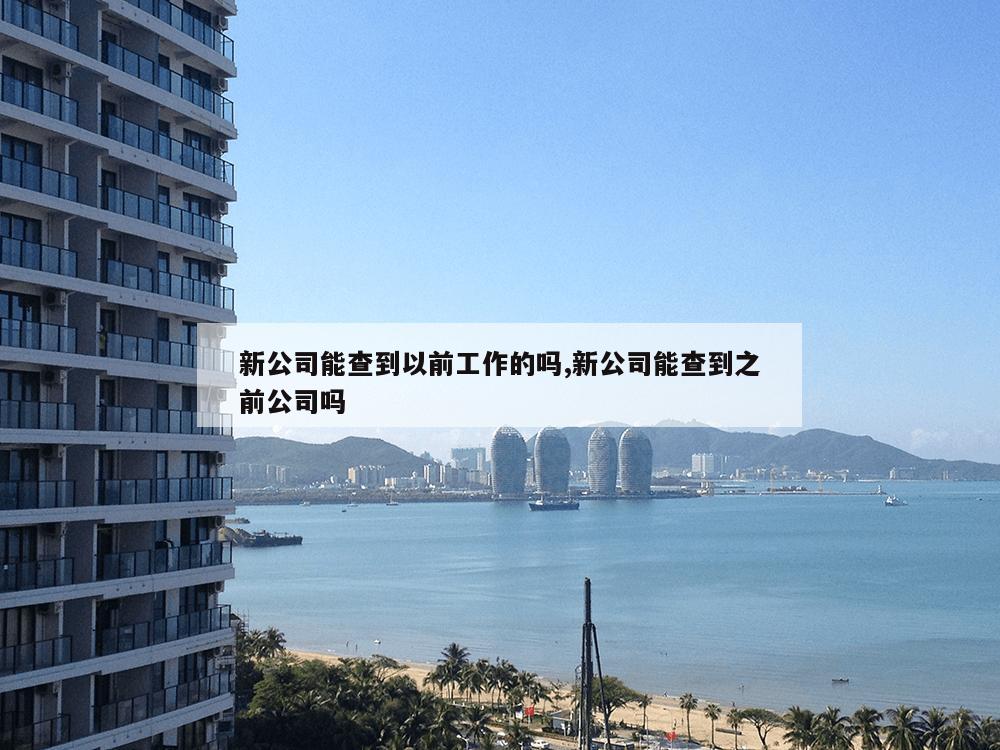 新公司能查到以前工作的吗,新公司能查到之前公司吗