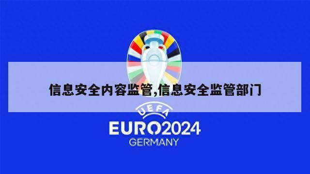 信息安全内容监管,信息安全监管部门